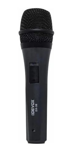 Microfone Devox Dx-38 Profissional C/ Cabo 3 Metros Top