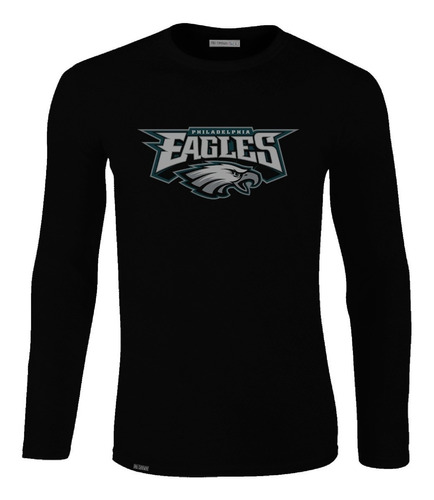 Camiseta Manga Larga Philadelphia Eagles Nfl Hombre Lbo  