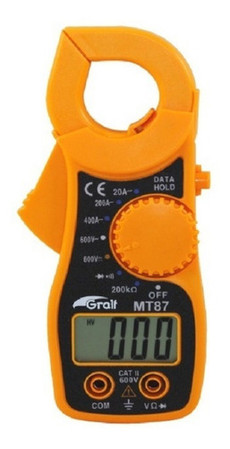 Imagen 1 de 2 de Pinza amperimétrica digital Gralf MT87 400A