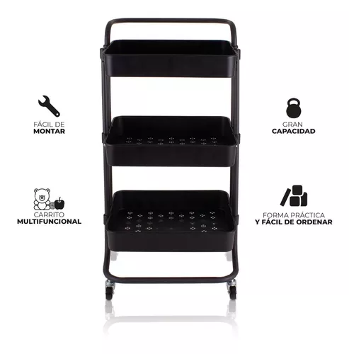 Carrito Organizador 3 Niveles con Ruedas – Alhondiga Online