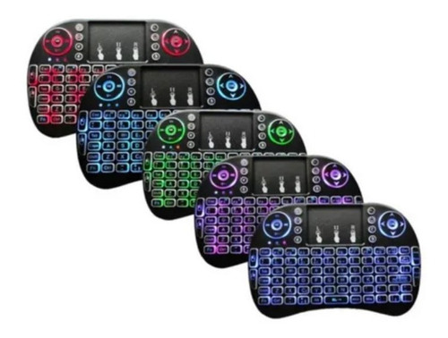 Mini Teclado Iluminado Controle Sem Fio P Smart Tv Box