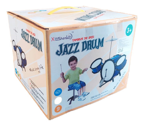 Mini Batería Musical De Juguete -  Incluye Silla