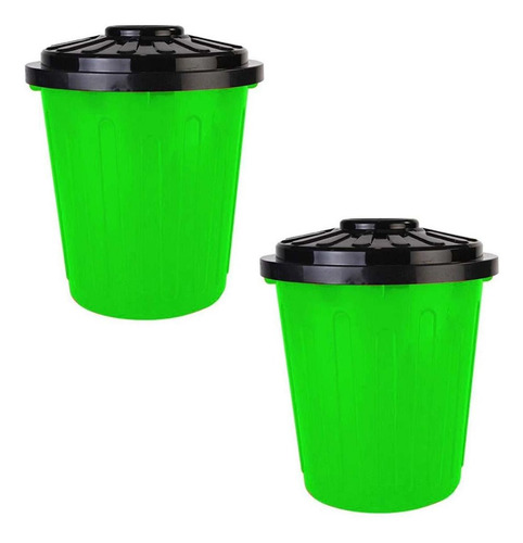 Cesto Recolector Para Agua, Mxryg-002, 2 Pzs, 7.5lts, Poliet Color Verde