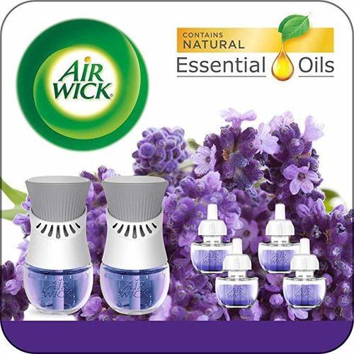 Air Wick Enchufe De Aceites Aromáticos Starter Kit, 2 Calent