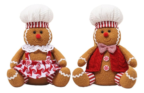 Bonecas De Pelúcia De Gengibre De Natal Para Meninos E Menin