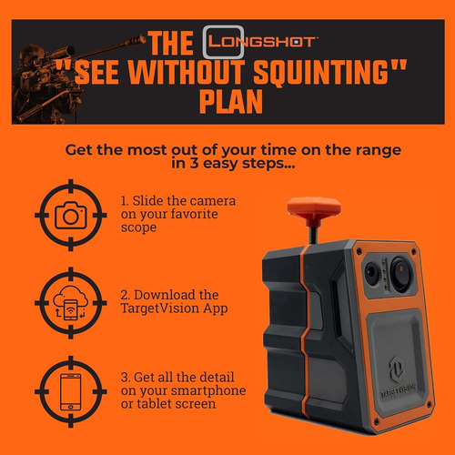 Câmera Tiro Longshot Hawk Smart Spotting Scope Tv-cf301