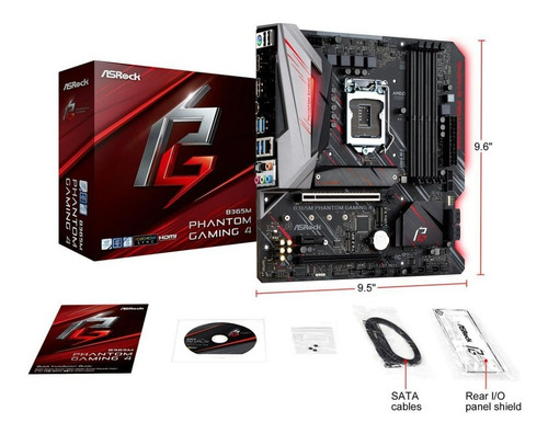 Tarjeta Madre Asrock Intel B365m Phantom Gaming 4 B365