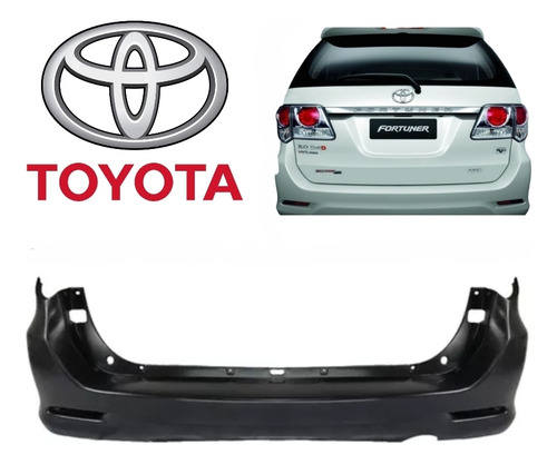Parachoque Trasero Fortuner 2012, 2013, 2014, 2015, 2016.