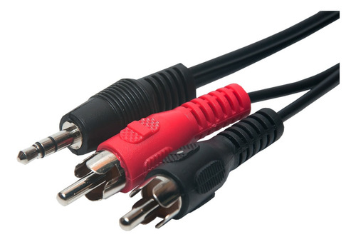 Cable Mini Plug 3.5mm A Rca Reforzado De Lujo 4 Metros Audio