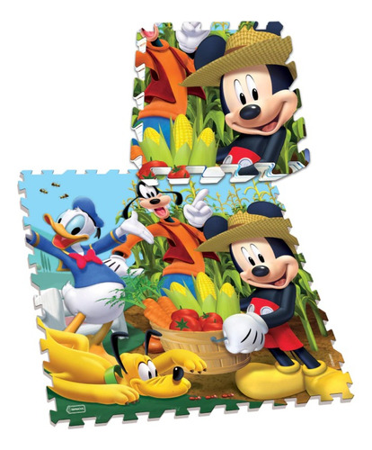 Piso De Goma Eva Disney Mickey Mouse Jugueteria El Pehuen