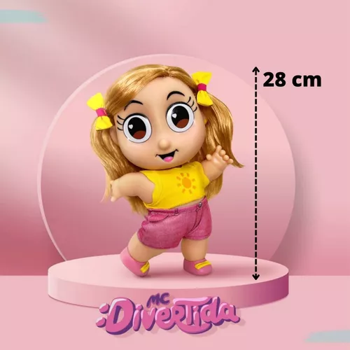 Boneca Mc Divertida Em Vinil 28 Cm Baby Brink Original