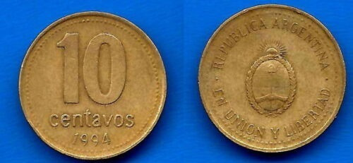 Moneda Argentina 10 Centavos 1994