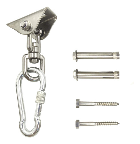 Kit De Ganchos Giratorios 360 Para Colgar Sillas 454 Kg