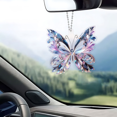 Colgante Acrílico Crystal Butterfly