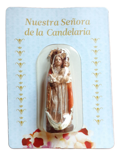 Antigua Estatuilla Nuestra Señora De La Candelaria 