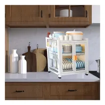 Comprar Pack3 Soporte De Utensilios 2 Pisos Blanco Y+papel De Regalo