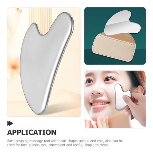 Herramienta De Guasha Facial De Acero Inoxidable En Forma De