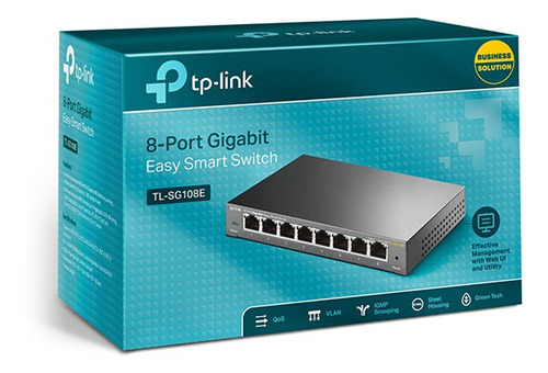 Switch Tp-link Tl-sg108e Easy Smart Gigabit De 8 Puertos