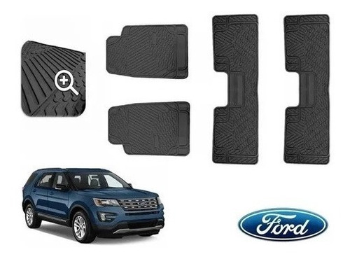 Kit Tapetes 3 Filas Ford Explorer 2016 A 2020 Acc May Orig