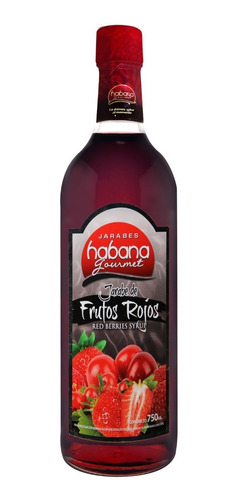 Jarabe Sabor Frutos Rojos Habana Gourmet 750 Ml