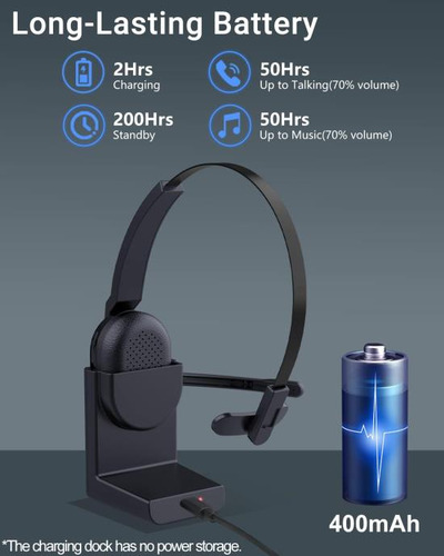 Huakua Auriculares Bluetooth Con Micrófono Para Audio Nítido