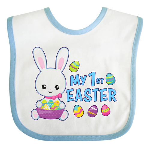 Inktastic My 1st Easter With Bunny And Easter Basket Babero