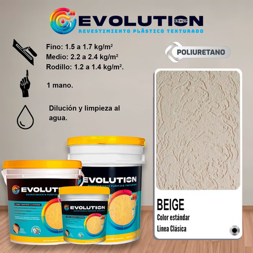 Revestimiento Texturado Evolution Group - Estilo Y Calidad Gris Claro
