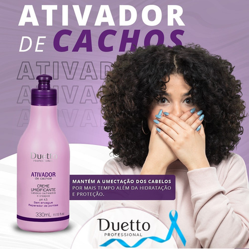 Cabelos Crespos Ou Ondulados Ativador De Cachos 330ml