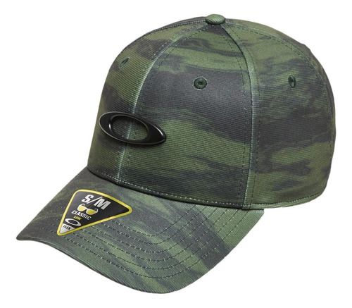 Boné Oakley Aba Curva Tincan Cap Brush Tiger Camo Green