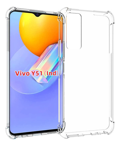 Funda Para Vivo Y53s 4g, Y33, Y31, Y51, Tpu Transparente Fou