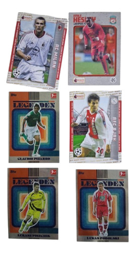Cartas Topps Merlin Lote Leyendas Del Futbol Bundesliga Lote Legends Futbol Jugadores