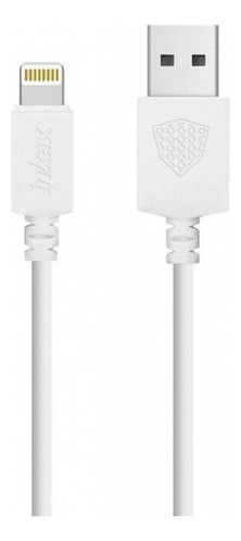 Cable Inkax Cb-01 Para iPhone 2.1a Usb Lightning De 1 Metro Color Blanco