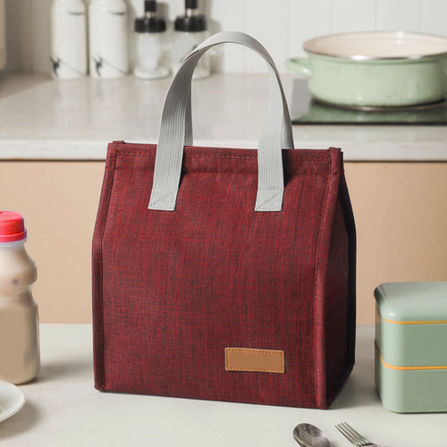 Bolsa De Almuerzo Con Aislamiento Rojo Para Mujeres Y Hombre