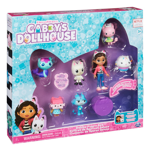 Gabbys Dollhouse Deluxe Set De Regalo Con 7 Figuras De Jugue