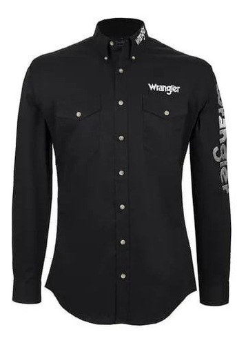 Camisa Vaquera Bordada Basica Wrangler Caballero