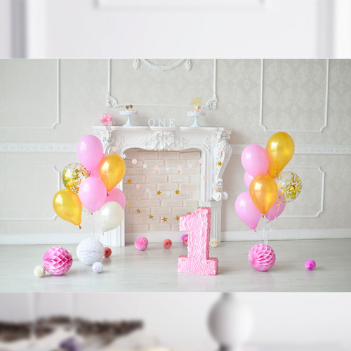 Fondo Fotográfico De Primer Cumpleaños Para Fotografía 3d, P