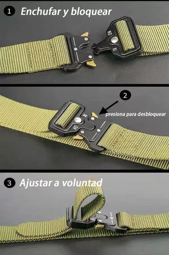 Comprar Cinturón militar de alta calidad para hombres, cinturón militar  para hombres, cinturón de adiestramiento al aire libre, cinturón táctico de  combate para soldados