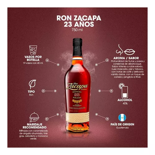Comprar Ron Zacapa Sistema 23 Solera Gran Reserva - 750ml