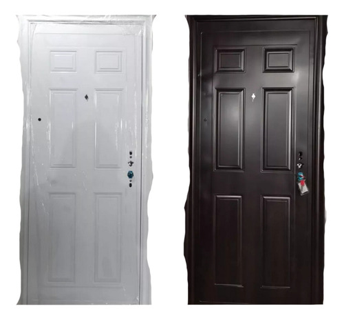 Puerta Exterior Semiblindada Chapa Doble Reforzada Oferta