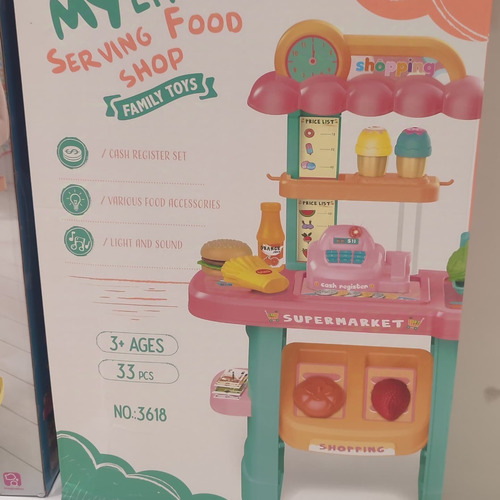 Juego De Alimentos Supermercado Vendedor Niña Dj Toys