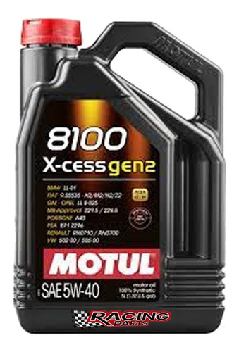 Motul 8100 X-cess 5w40 X5lts.