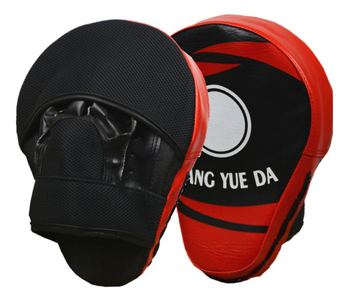 Pu Couro Boxe Perfuração Mma Luvas Foco Mão Alvo