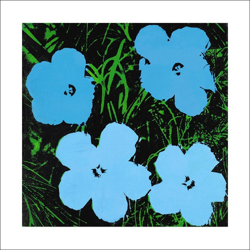 Lamina Fine Art Flores (1964) Andy Warhol 60x60 M Y C