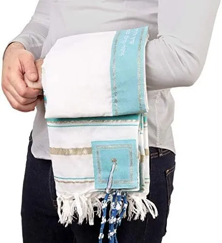 Chal / Talit De Oracion Talit De Israel Light Blue