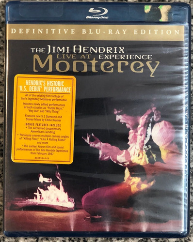The Jimi Hendrix Experience Live At Monterey Blu-ray