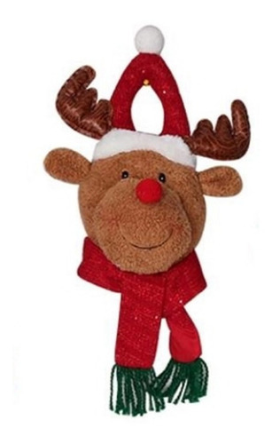 Adorno Para Puerta Picaporte Reno Navidad Navideño