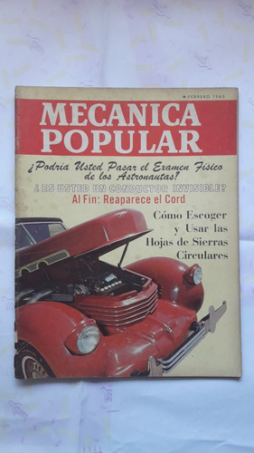 Revista Mecanica Popular Febrero 1965 Cord 