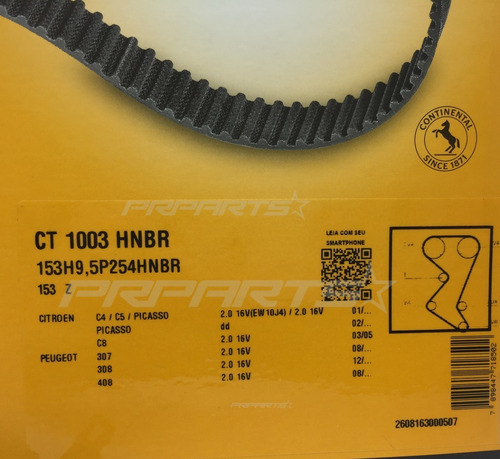 Imagem 5 de 5 de Kit Correia Dentada C4 2.0 Pallas Exclusive 2008 2009 2010 C