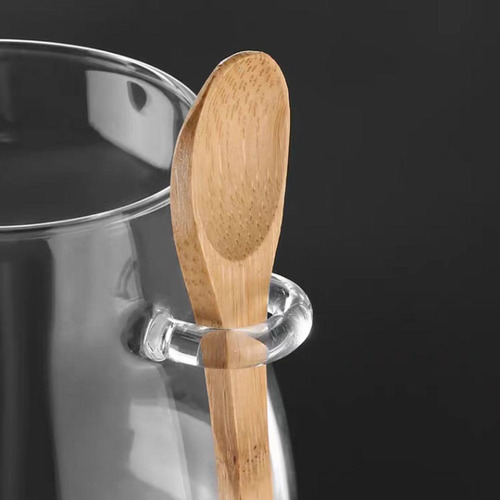 Tarro De Vidrio Para Despensa Con Cuchara De Madera, 600ml