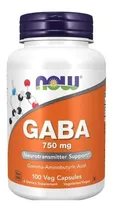 Comprar  Gaba 750mg  Now \u002F Ayuda Para Neurotrasmisores  100 Cápsulas